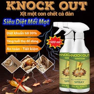Chai Xịt Diệt Mối Mọt Tận Gốc Knock Out 500ml Nguồn Gốc Thảo Mộc Diệt Mối Mọt Gỗ Tủ Bếp Sàn Gỗ