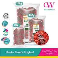 Hacks Candy Honey Lemon Sweet Original Hack Blackcurrant sweets candies Gula Hacks 85g 300g 1.8kg