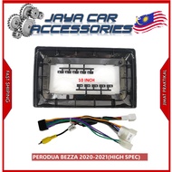 Android Player Casing 10 inch Perodua Bezza 2020-2022 (UV Black)(Low Spec)(High Spec)