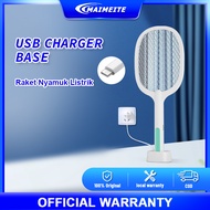 MAIMEITE 2 IN 1 Raket Nyamuk Insektisida UV USB Charger Mosquito Swatter Mosquito Killer Raket Peran