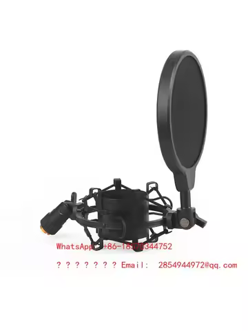 Condenser Microphone Shock Bracket Spray Filter for U87 BM800 Round Microphone Stand