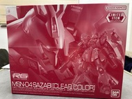 Rg Sazabi clear Color ver. 彩透沙薩比 馬沙之反擊 阿寶 RX-93 nu gundam Rx-78 牛高達 bandai