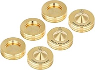 Audio Technica AT6901BR - Spike Insulators 6-Piece Set - Brass Material - Gold Plated - Spike Base S