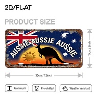 Vintage Plaque, Decorative Use Only, 12 Inches X 6 Inches, Australian Theme Decoration, "AUSSIE AUSS