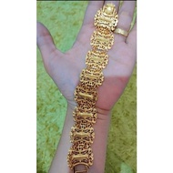 gelang pintu Aceh emas muda kadar rendah berat 7 gram