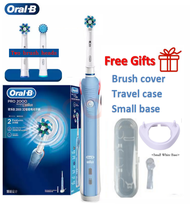 Oral B pro2000 Electric Toothbrush 3D Ultrasonic Tooth Brush Pressure Sensor 2 Modes Gum Care Induct