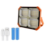 Solar Light LED Work Solar Light Orange Portable Solar Light with 500LM LED Floor Light Perfect for 