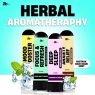 FOCUS AND FEFRESH INHALER HERBAL AROMATHERAPHY RELAX (STRESS & ANXIETY RELIEF, DEEP SLEEP, MOOD BOOS