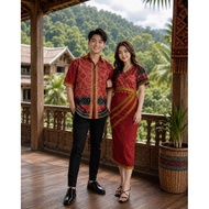 DRESS BORNEO SET COUPLE PREMIUM DEWASA CORAK SABAH / SARAWAK
