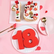 Number Cake Mold 8-Inch Silicone 6 Cm Thick Baking