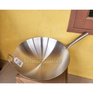 Potens Frying pan/wok/cauldron Size 43cm Thick Stainless Steel Handle