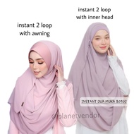 🌏 KOLEKSI SHAWL  2 LOOP | JIMMYSCARVES  ALAYNA & HEAVY CHIFFON HG + INNER TUBE | TUDUNG HIJAB INSTAN