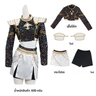 ชุดคอสเพลย์ผู้หญิง Shinny Kpop Demon Hunters Zoey พร้อมวิกผม Zoey สำหรับเด็กผู้หญิง ชุดคอสเพลย์ Hunt