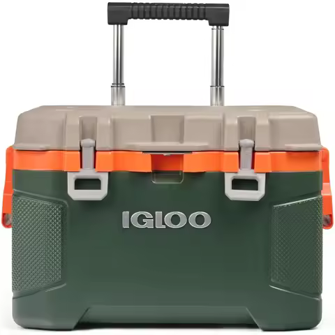 Igloo Trailmate 52Qt Wheeled Cooler Insulated Hard Shell Ice Chest for Camping and Outdoor Sports
