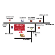 Design peta / map kad kahwin / digital peta