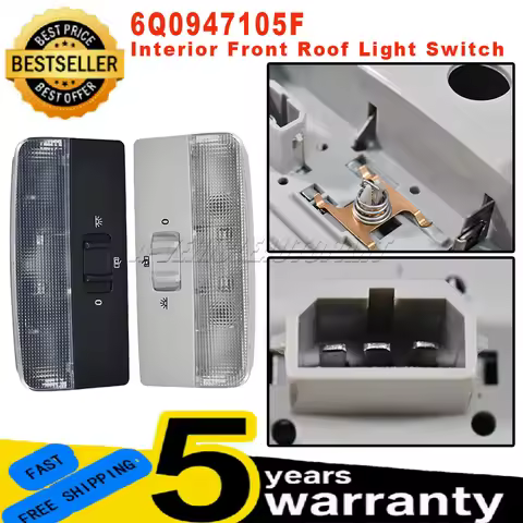 New 6Q0947105F For VW Golf Polo Caddy Transporter T5 Seat Ibiza Skoda Citigo Interior Front Roof Lig