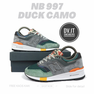 100% BNIB Sepatu Sneakers Pria -New-Balance- 997 Duck Camo Olive Green Grey Size 39-44 MADE IN USA F