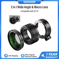 NEEWER Wide Angle Lens เลนส์มุมกว้างที่ใช้งานร่วมกับกล้อง Sony ZV-1 II (ZV-1 M2) ได้ เลนส์ 2 ใน 1 คว