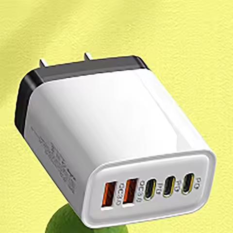 PD Quick Charge3.0 Type C USB Charger 240W 5Port GaN Charger USB C Fast Charging Adapter