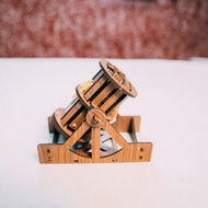 【 DIY 手作】達文西手稿模型-轟炸機 世紀帝國 火炮 木頭模型