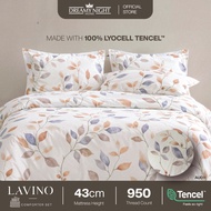 Dreamynight Home Lavino 100% TENCEL™ Lyocell Bedsheet Comforter 5in1 Set 43cm Height 950TC