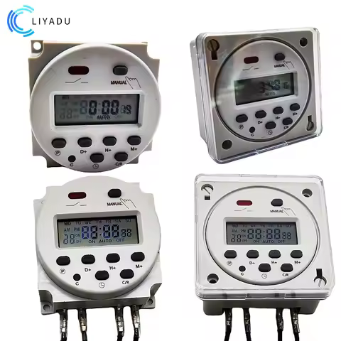 CN101A 12V/24V/110V/220V Single and double countdown micro cycle time control switch timer controlle