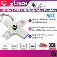 PROMOTION ! HP 4in 1 OTG USB Flash Drive Pendrive 64GB Type-C USB Stick 128GB 256GB Memory Stick For iPhone Android PC 512G 1TB