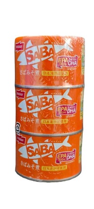 Nissui - 日本水產 味噌煮鯖魚罐頭 150g x3罐裝 【平行進口】賞味期限: 2027年7月