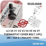 Yamaha LC135 V1-V7 Thermostat Cover Bolt / Screw Ikat Cover Thermostat Saiz 8 - 90105-06848 / 90105-