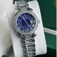 Stock baru【Datejust】 Rolex Jam tangan perempuan quartz analog women's Watches 32mm stainless steel