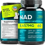 NAD Dietary Supplement 8457mg, Super NMN Lipid Body+Green Tea, Suitable for Men Women, Containing Wa