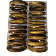 Natural Tiger Eye Stone Bracelet Golden Yellow Opal Glare Color Wood Variable Stone Bracelet