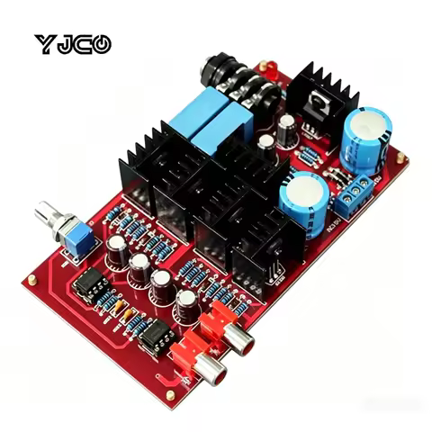 YJCO Headphone Amplifier Board NE5534 Toshiba BD139 BD140 Tube Sound Amp PCB Board Support 32-600Ohm