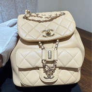 Chanel 奶茶色Duma双肩包小号 25年芯片