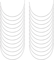 12pcs/6Pairs Stainless Steel Metal Handmade Women's Bra Under Wires DIY Replacement Bra Underwire Se