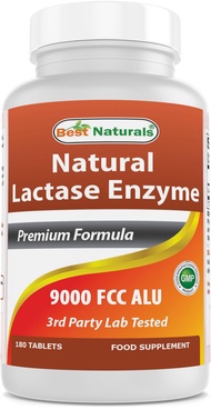 Lactose Intolerance Relief Tablets with Natural Lactase Enzyme, Fast Acting High Potency Lactase, 90