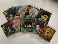 絕版 鬼滅之刃 第4彈 3星 九柱 全套 威化餅 貼紙 閃 餅貼