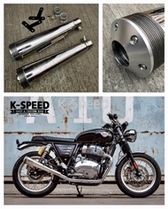 ชุดปลายท่อ Thunder J13C Slip-on GT650 / Interceptor 650 แบรนด์ Diabolus [ส่งจาก K-SPEED] (GT26)
