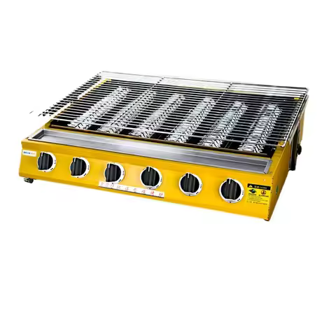 Gas BBQ Grill Commercial BBQ Grill Kebab Machine Night Market Stall BBQ Grill