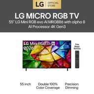 55 inch LG Mini RGB evo AI MRGB86 4K Smart TV  2026