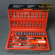 Socket wrench set 1/ 4" socket wrench 46pcs complete quality