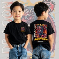 Children's T-Shirt With Screen Print 2 Billion Teenagers K413 Black Cotton Fabric 1 Soft And Comfort