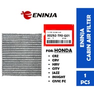 【READY STOCK】ENINJA Carbon Cabin Air Filter For Honda City/ Crv/ Hrv/ Crz/ Jazz/ Insight/ Civic Fc (