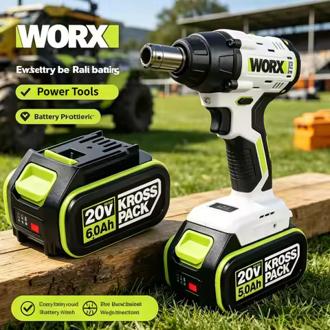 100% Original New Replacement Battery 20V 5.0Ah/6.0Ah for WORX Power Tools Series,Compatible With WA