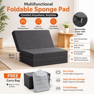 Foldable Mattress 8CM Thick Single Mattress Portable Floor Bed Guest Mattress with Carry Bag, Japane
