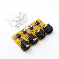 RCA to XLR Board with NE5532P Preamp Balanced Front-End Unbalanced to Balanced Balanced to Unbalance