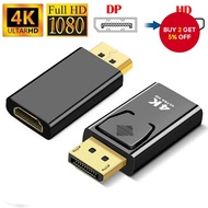 4K DP to HDMI Adapter Converter Professional Hi-Res DisplayPort to HDTV Video Audio Pro