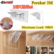 SIKU 10PCS/ Set of Wall-Mounted Shelf Angles Cupboard Drawer Brackets, Cupboard Shelf Supports