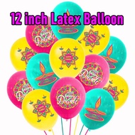 18 pcs Diwali Latex Balloons 12 inch Deepavali Celebration Decoration Balloons Kids Gift Deepavali Party Decoration Item