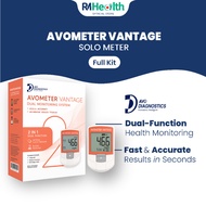 Avometer Vantage (Solo Meter) Glucose Meter Cholesterol Test Kit Alat Cek Gula Dalam Darah